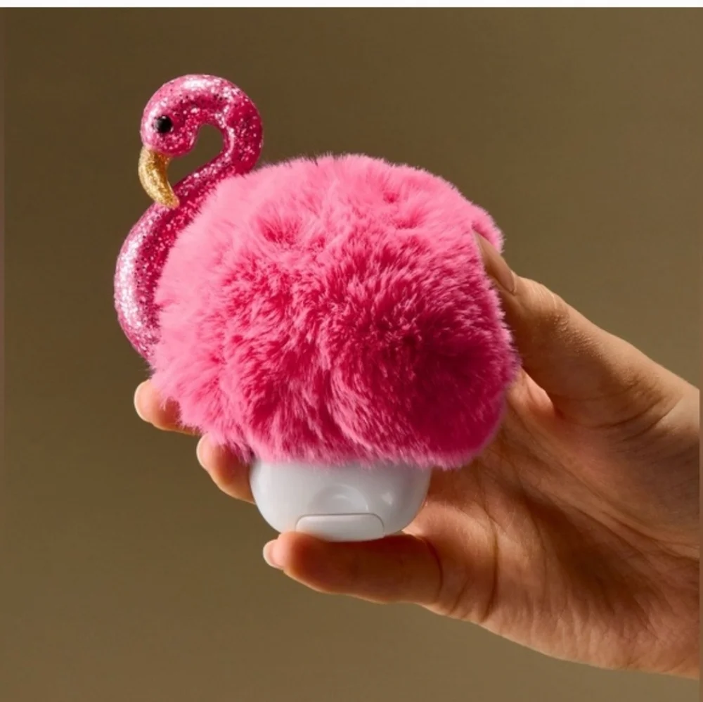 Nwt Pink Flamingo Keychain Hand Sanitizer Holder - Picture 3 of 3
